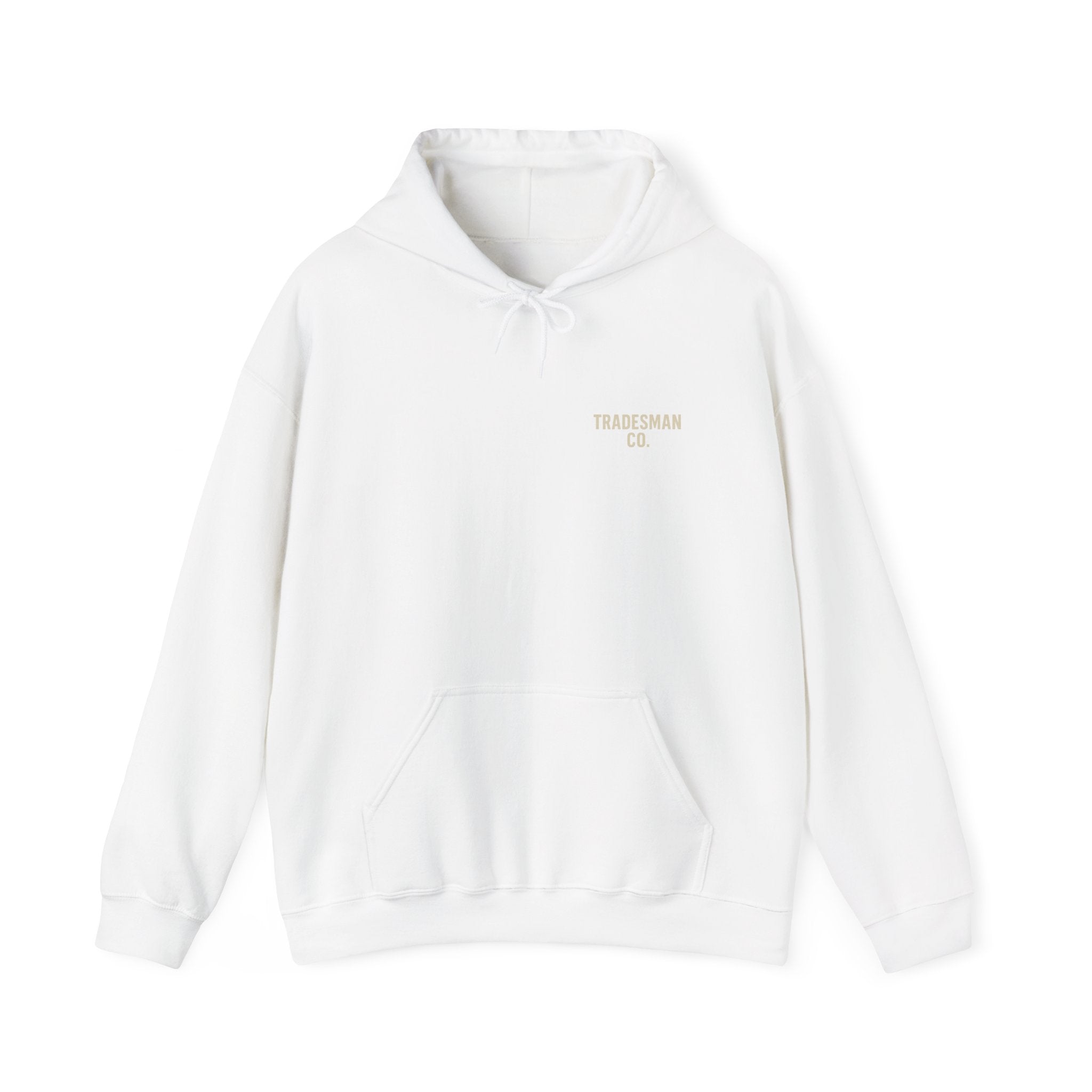 No Quit in Us Skull Hoodie – Built By Us | Tradesman Co. Heavy Blend Hoodie for Hardworking Crews