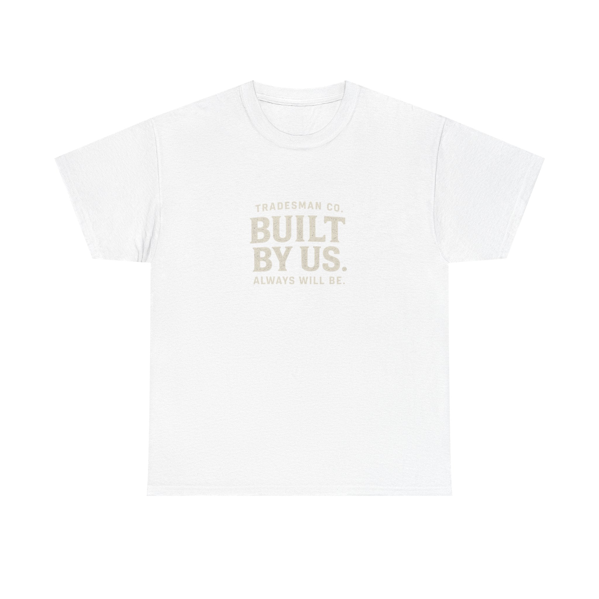 Built By Us Graphic Tee — Minimal Patriotic Crewneck