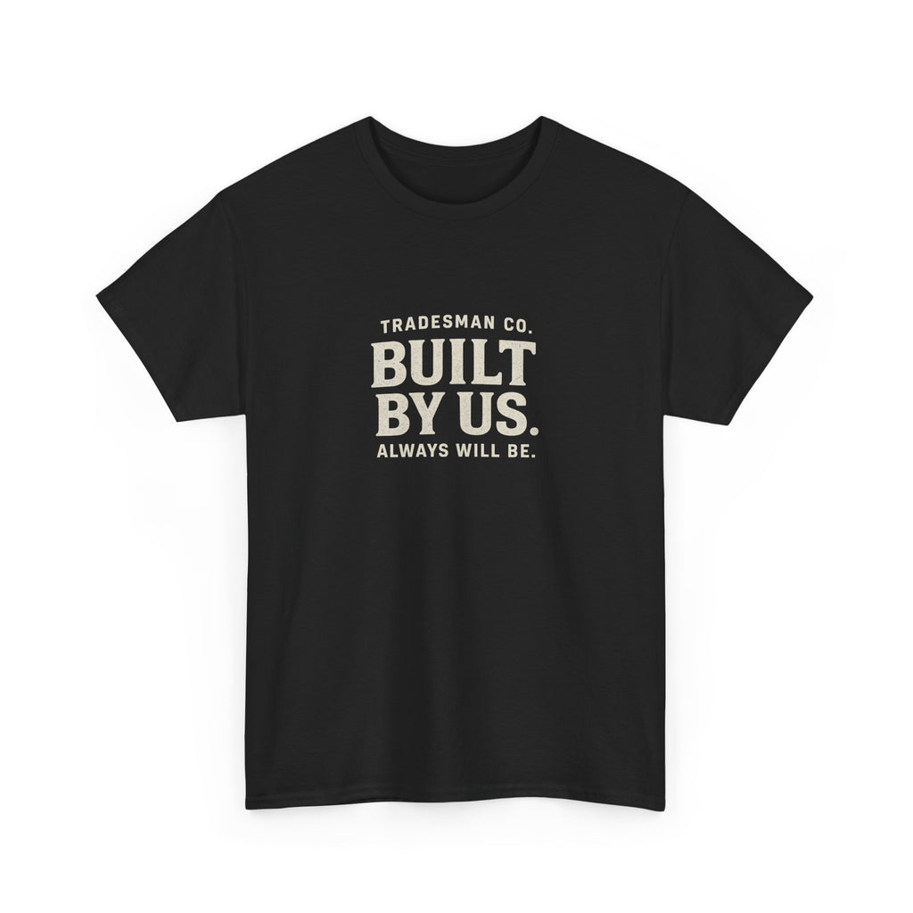 Built By Us Graphic Tee — Minimal Patriotic Crewneck