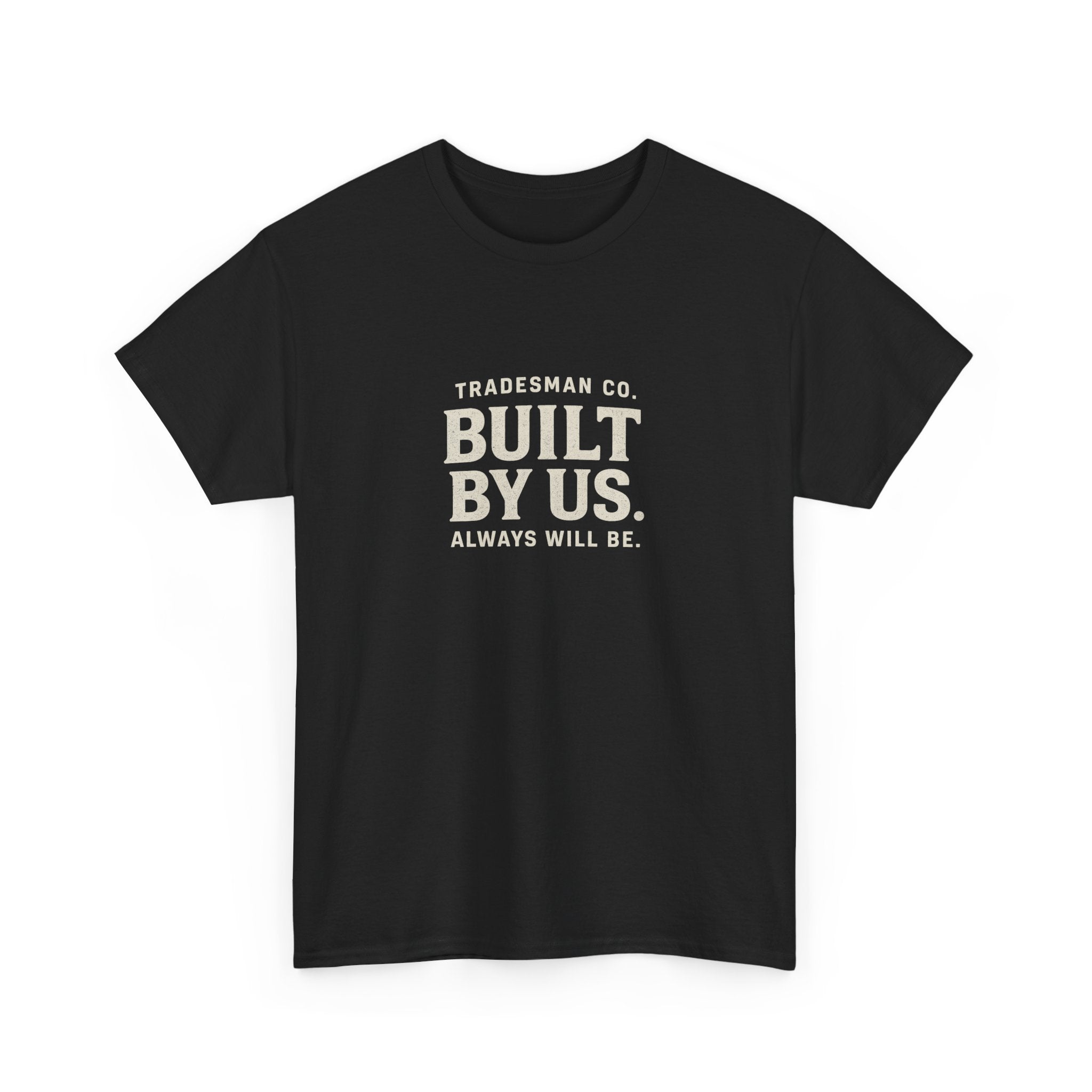 Built By Us Graphic Tee — Minimal Patriotic Crewneck