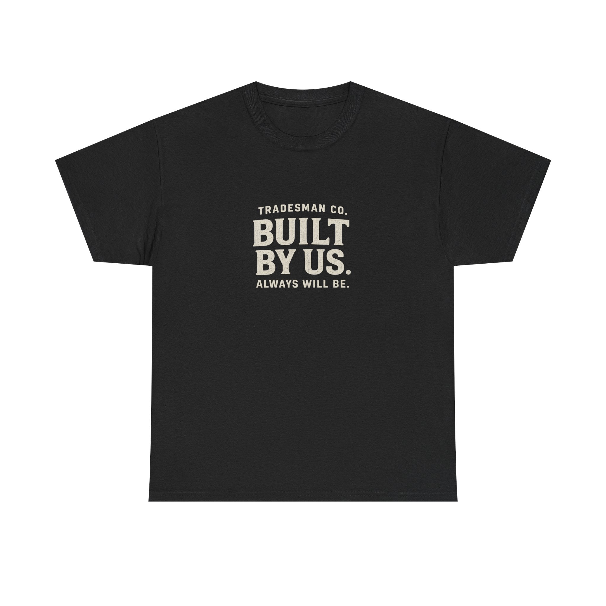 Built By Us Graphic Tee — Minimal Patriotic Crewneck