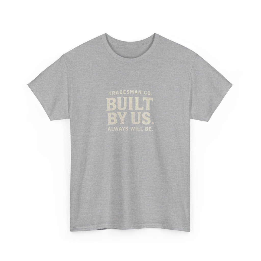 Built By Us Graphic Tee — Minimal Patriotic Crewneck