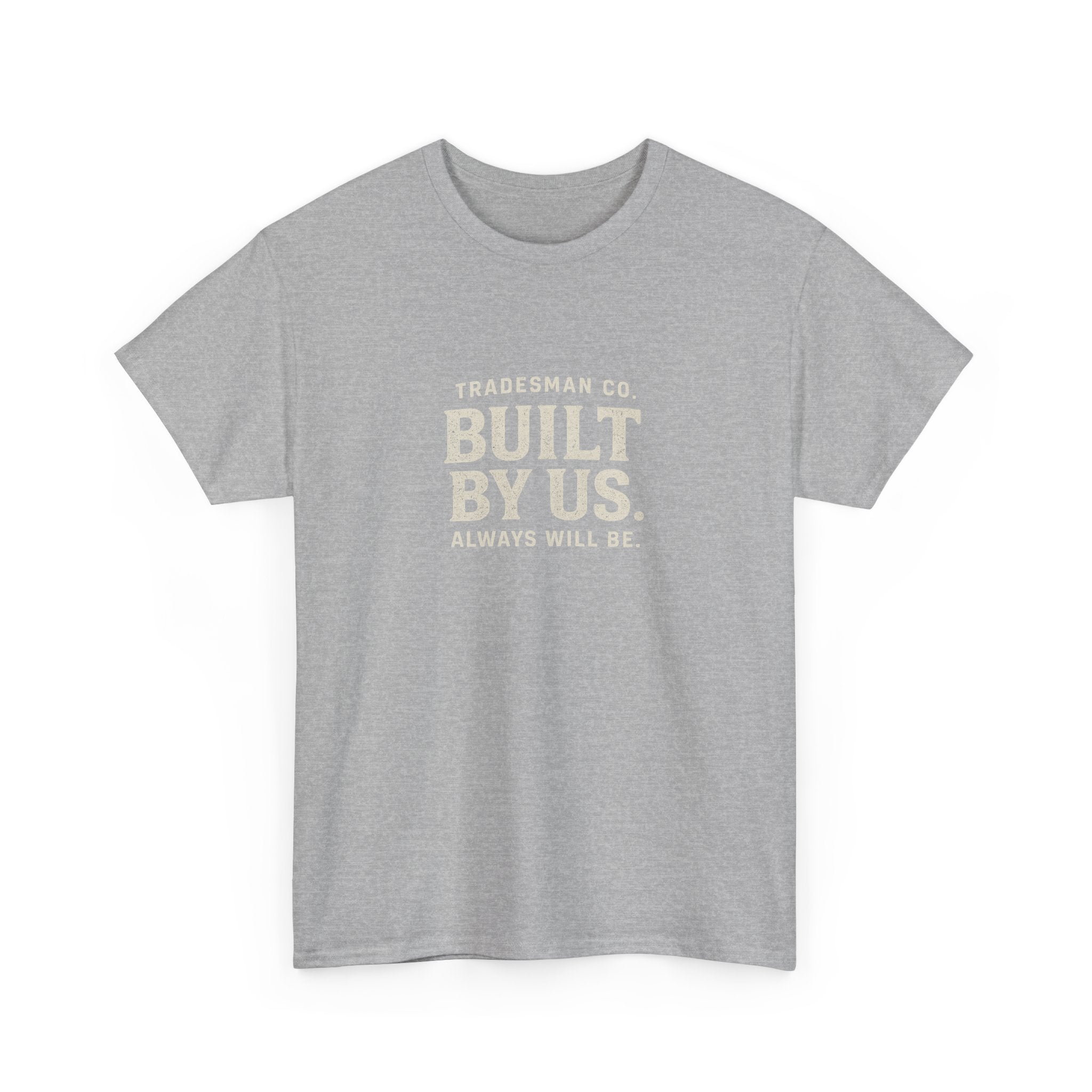 Built By Us Graphic Tee — Minimal Patriotic Crewneck