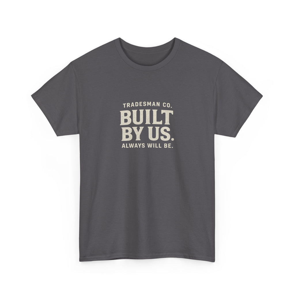Built By Us Graphic Tee — Minimal Patriotic Crewneck