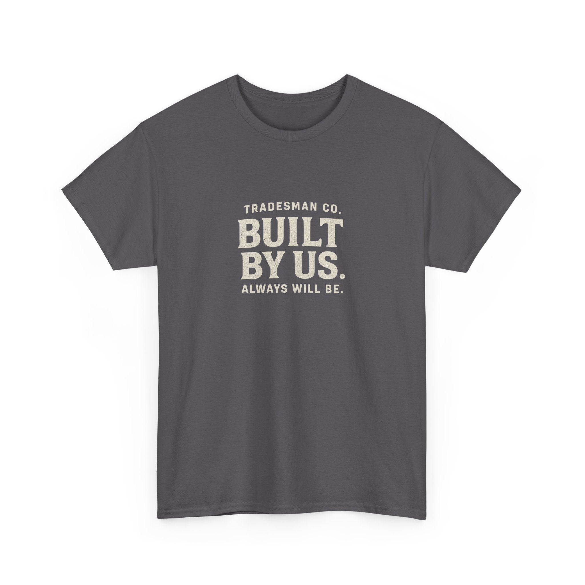 Built By Us Graphic Tee — Minimal Patriotic Crewneck