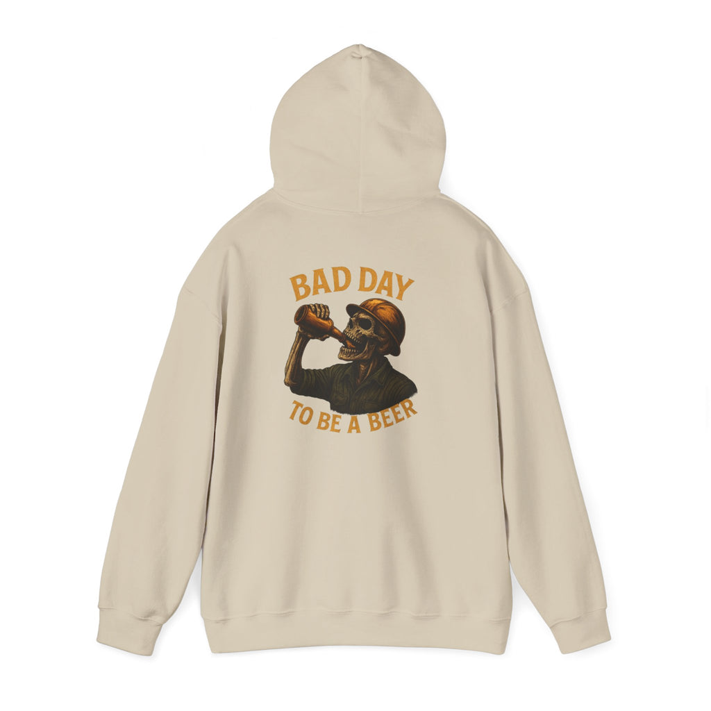 Birthday To Be A Beer Hoodie — Vintage Skull Drinking Beer Graphic