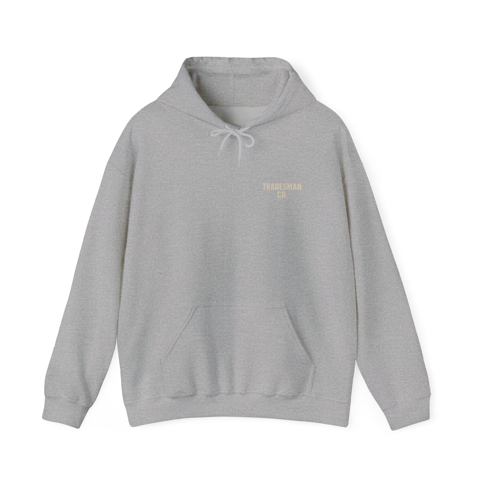 No Quit in Us Skull Hoodie – Built By Us | Tradesman Co. Heavy Blend Hoodie for Hardworking Crews