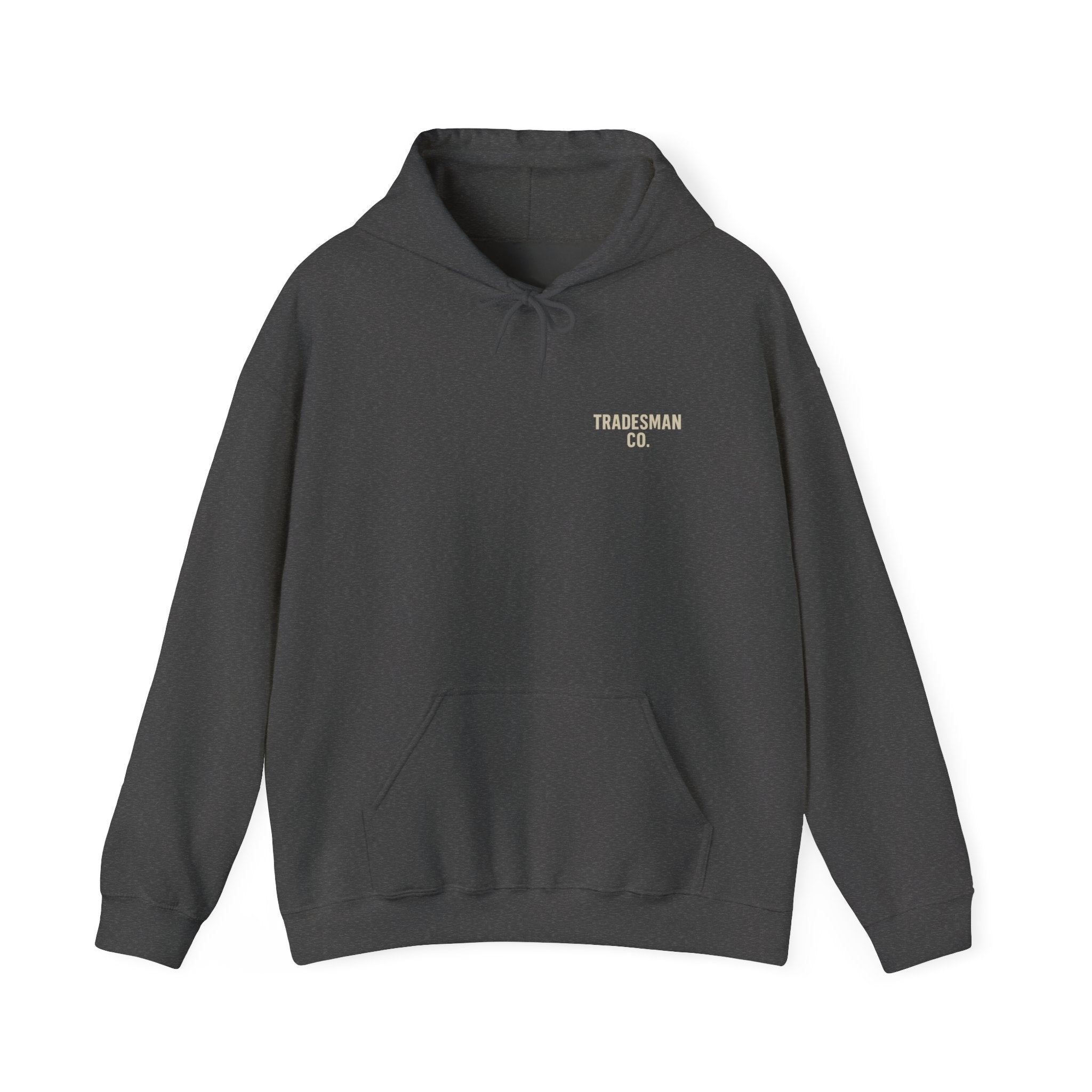 No Quit in Us Skull Hoodie – Built By Us | Tradesman Co. Heavy Blend Hoodie for Hardworking Crews