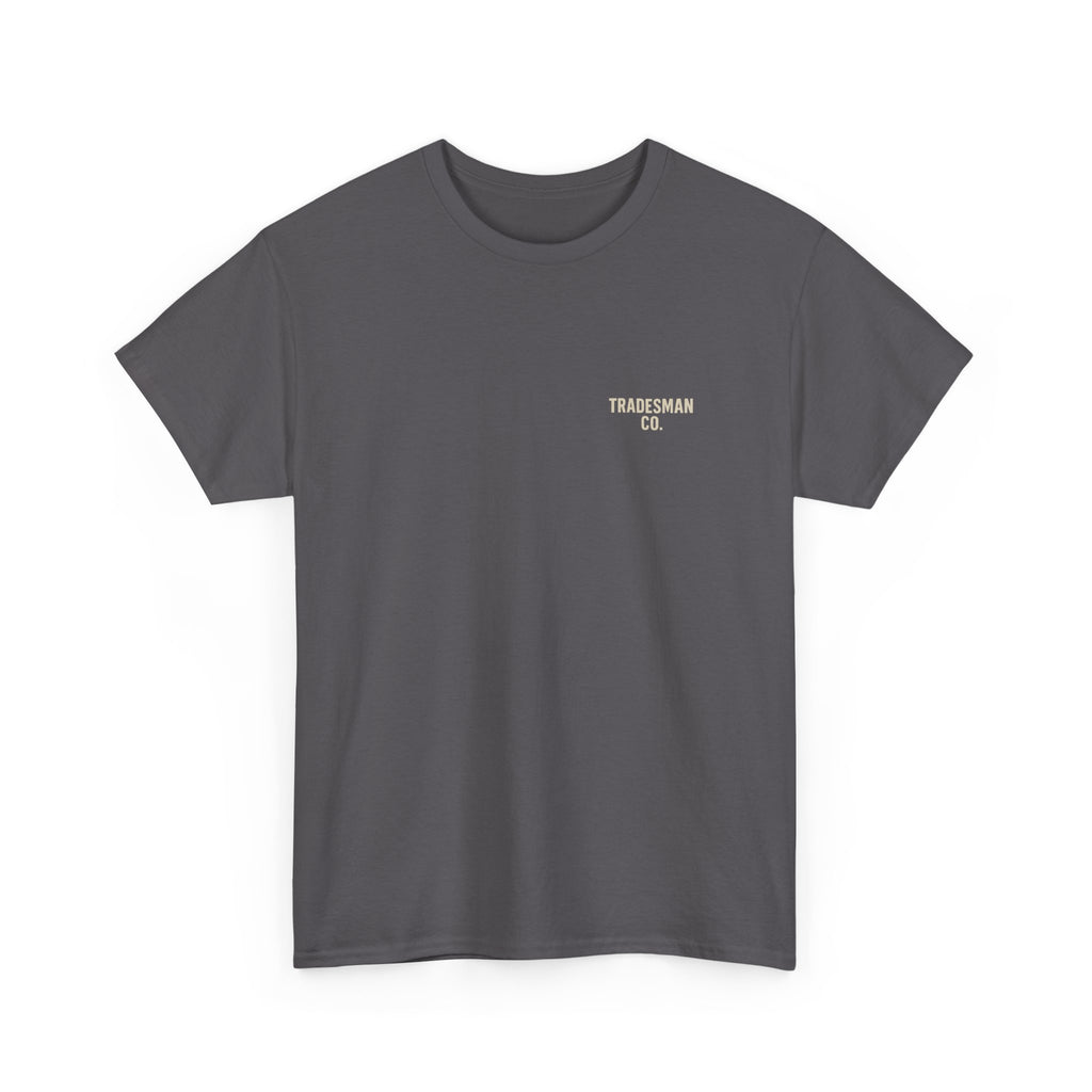 No Quit In Us T-Shirt – Skull Hard Hat Tradesman Tee, Built By Us Workwear, Motivational Gift for Blue Collar Workers