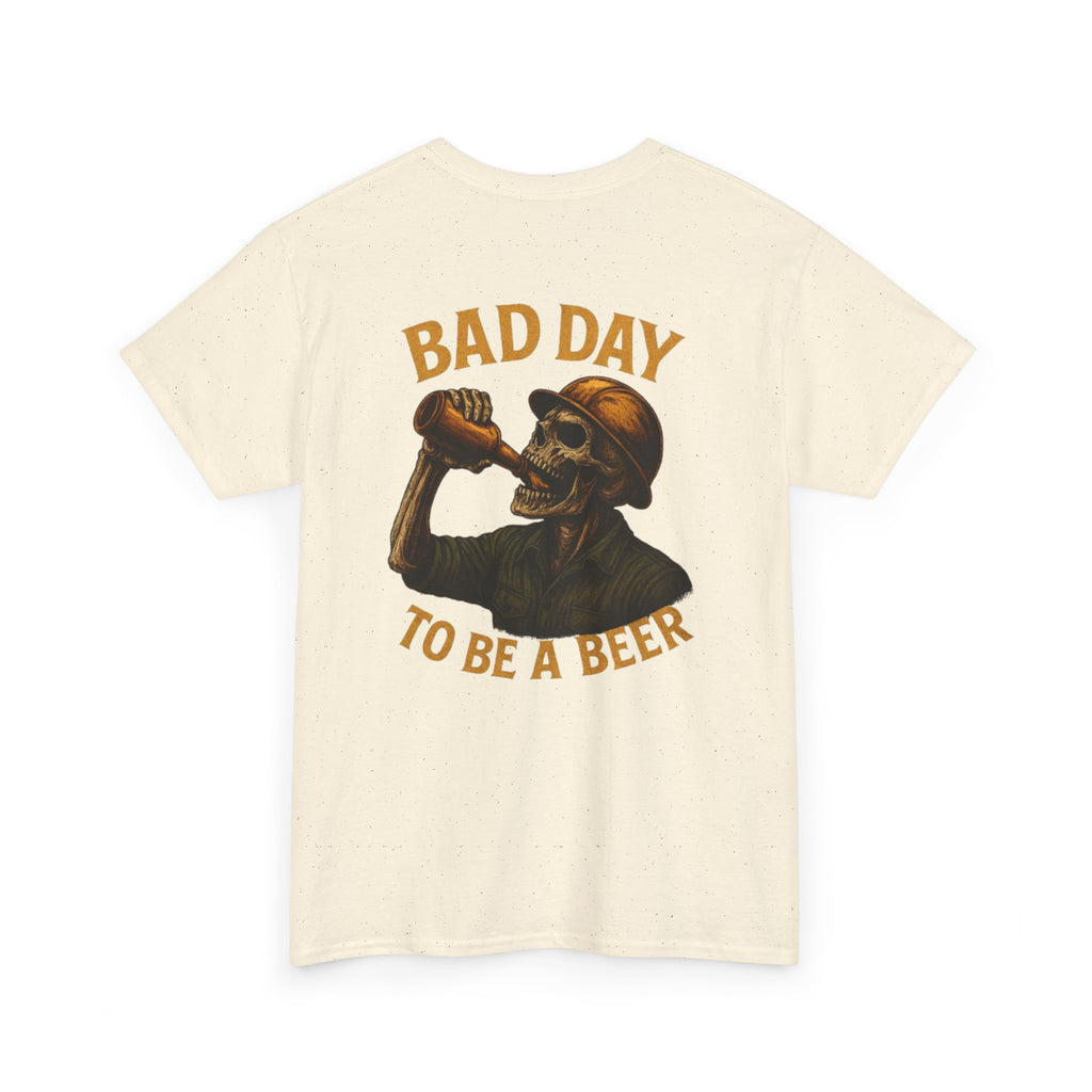 T‑Shirt — "Bad Day to Be a Beer" Skull Beer Graphic Tee