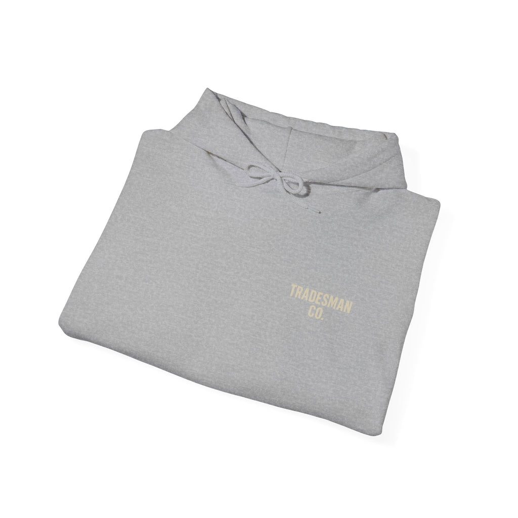 No Quit in Us Skull Hoodie – Built By Us | Tradesman Co. Heavy Blend Hoodie for Hardworking Crews