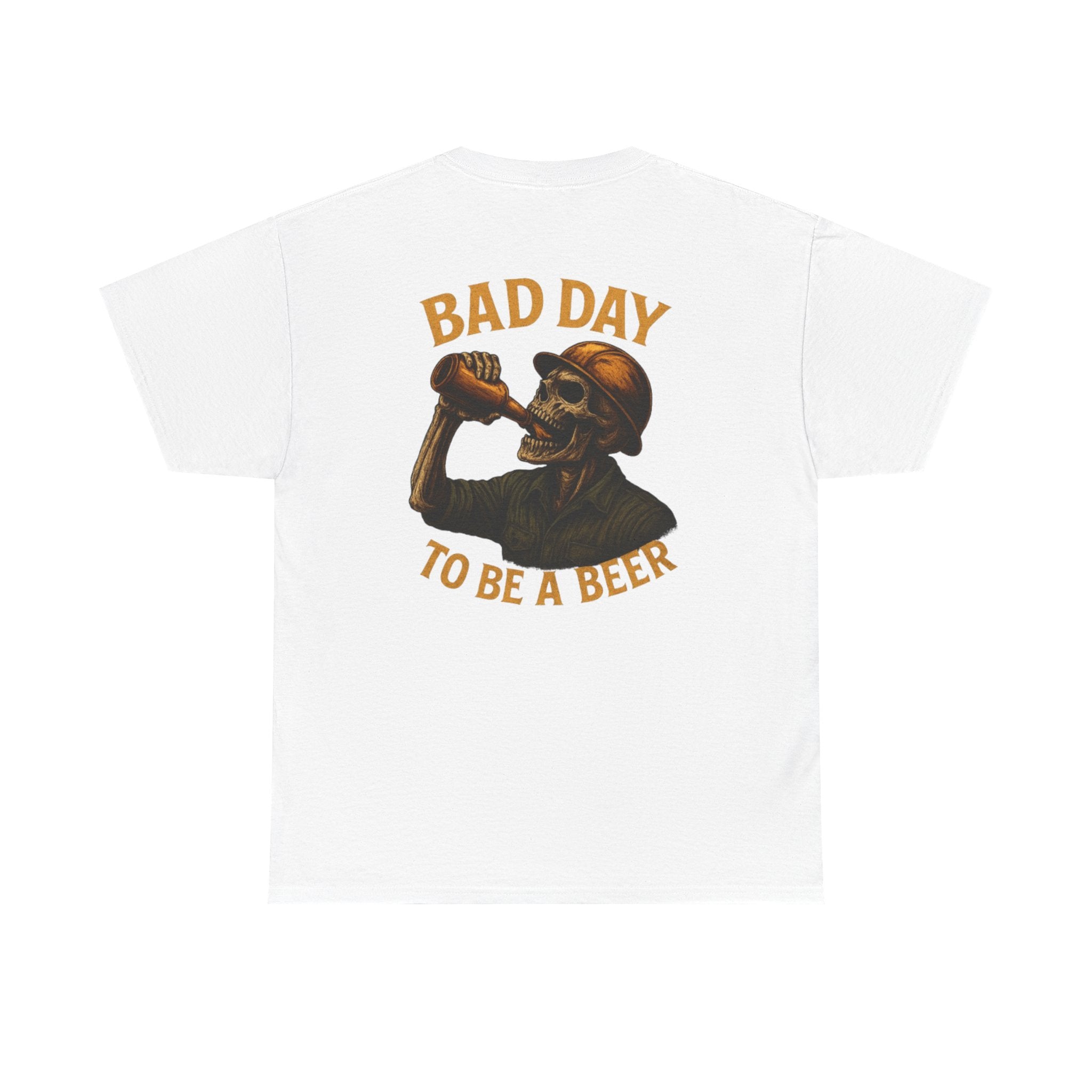 T‑Shirt — "Bad Day to Be a Beer" Skull Beer Graphic Tee