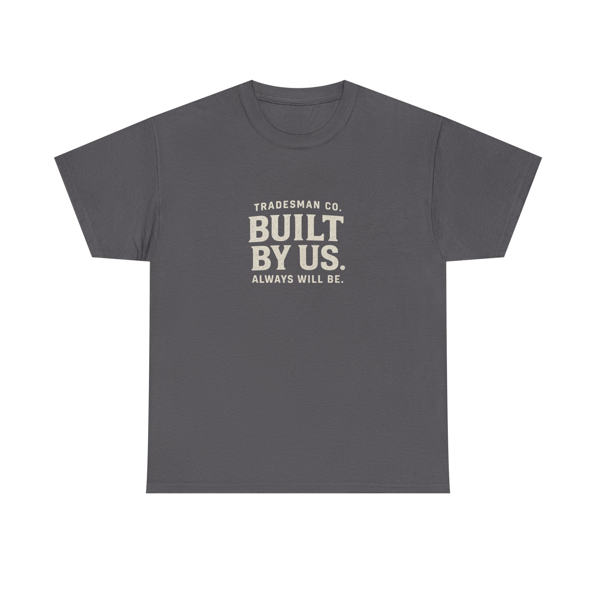 Built By Us Graphic Tee — Minimal Patriotic Crewneck