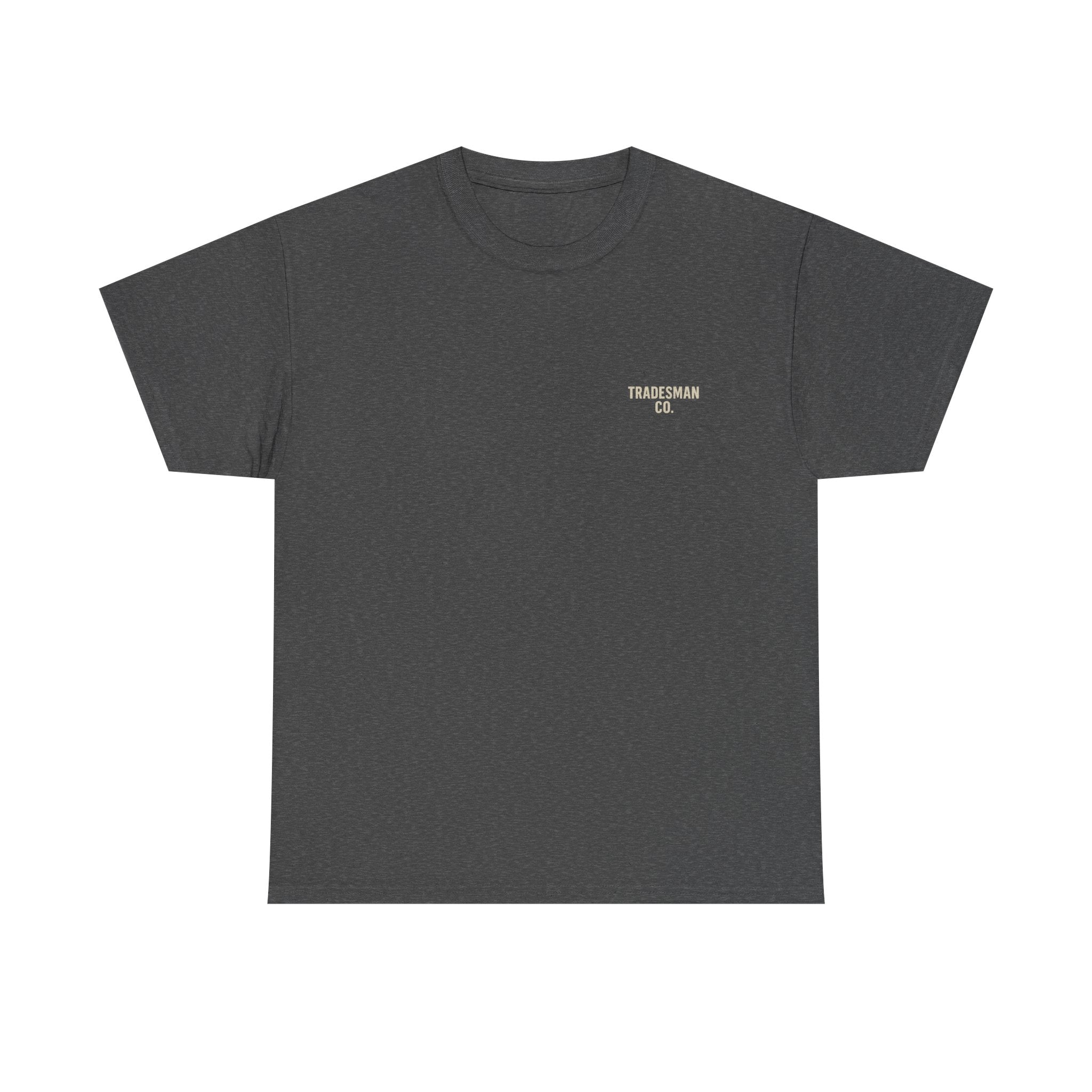 Built By Us Skull Tradesman Tee — "No Quit In Us" Workwear T‑Shirt