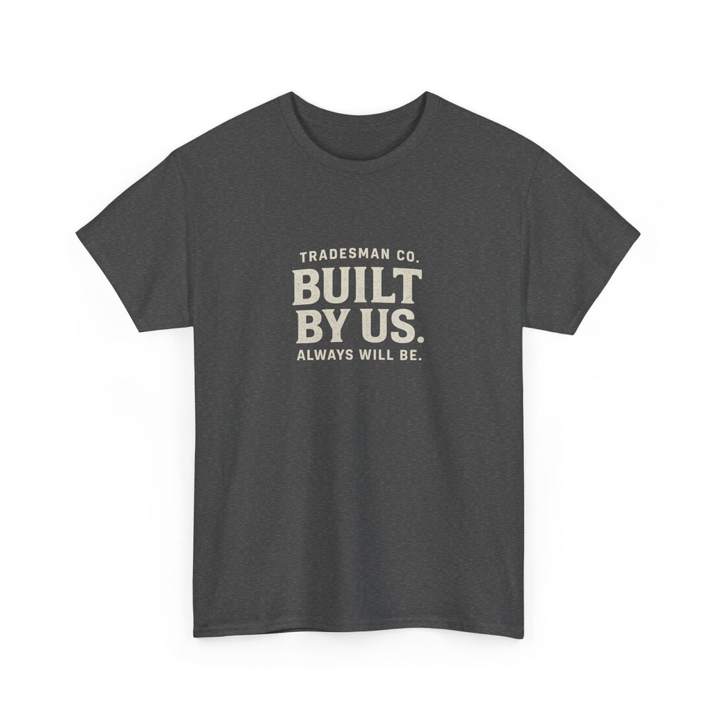Built By Us Graphic Tee — Minimal Patriotic Crewneck