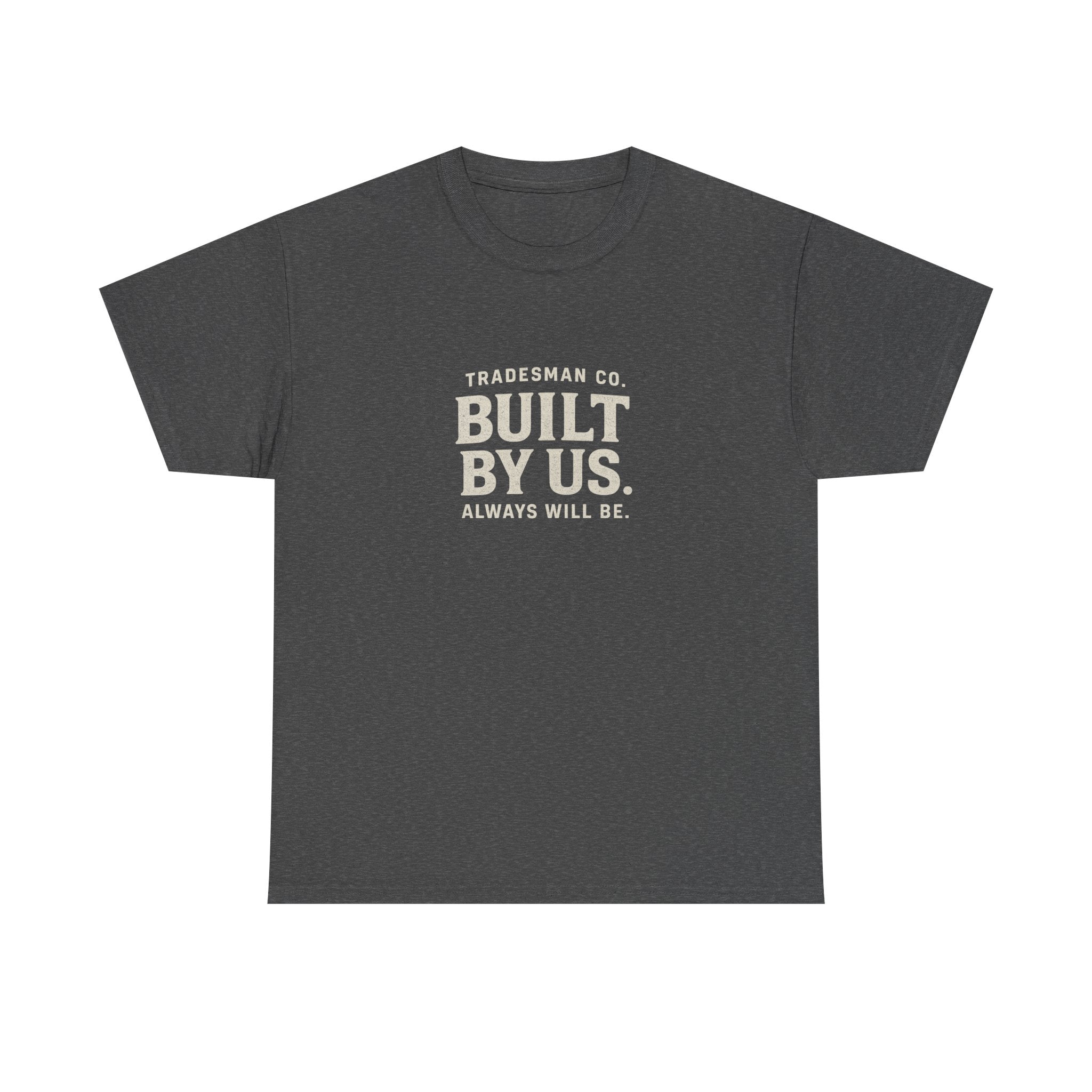 Built By Us Graphic Tee — Minimal Patriotic Crewneck