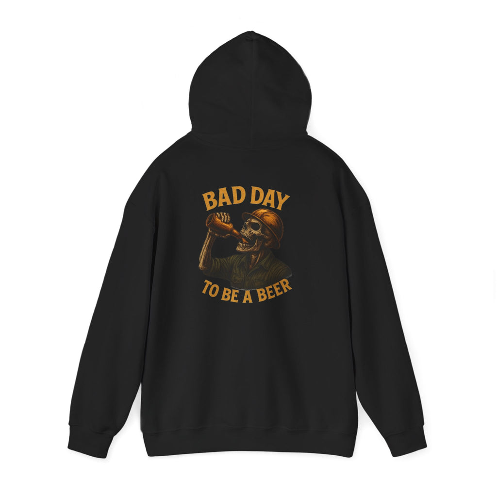 Birthday To Be A Beer Hoodie — Vintage Skull Drinking Beer Graphic