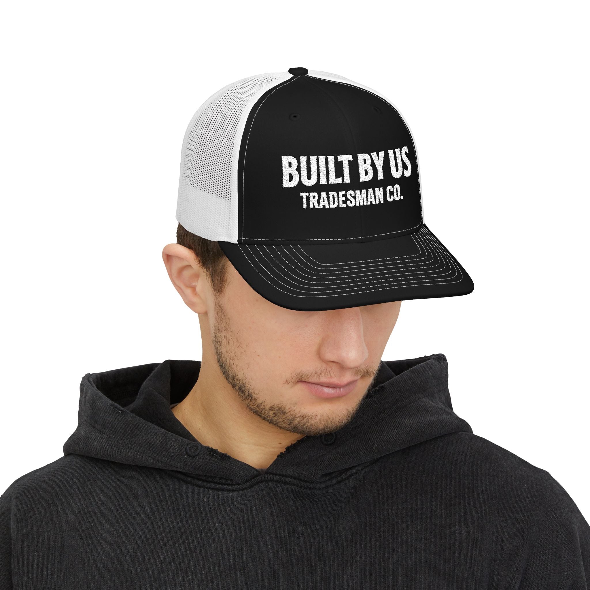 Built By Us Tradesman Co. Embroidered Trucker Cap