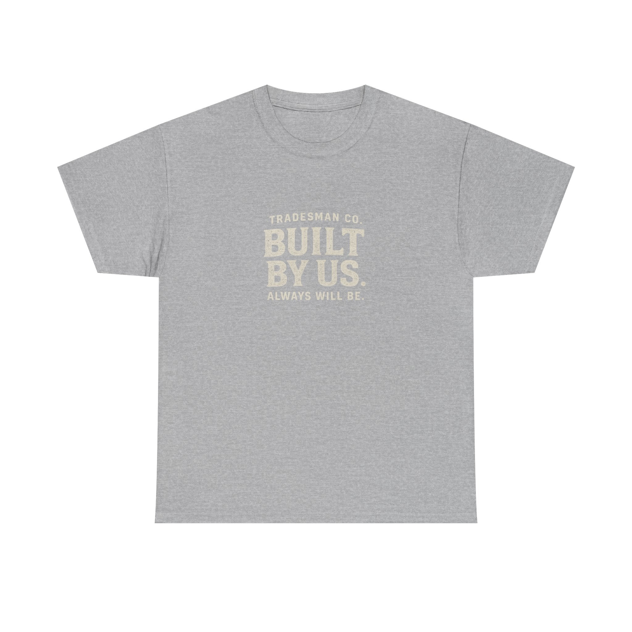 Built By Us Graphic Tee — Minimal Patriotic Crewneck