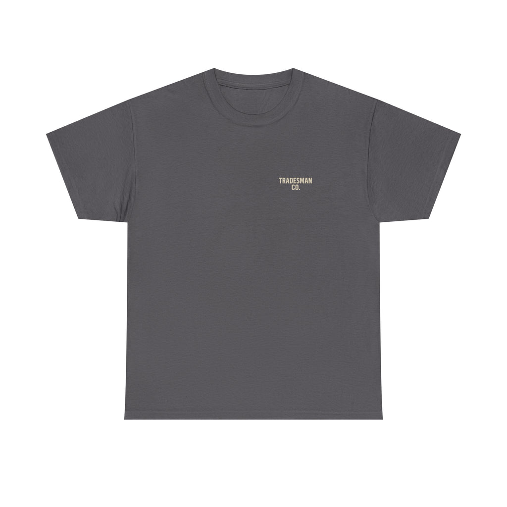 No Quit In Us T-Shirt – Skull Hard Hat Tradesman Tee, Built By Us Workwear, Motivational Gift for Blue Collar Workers