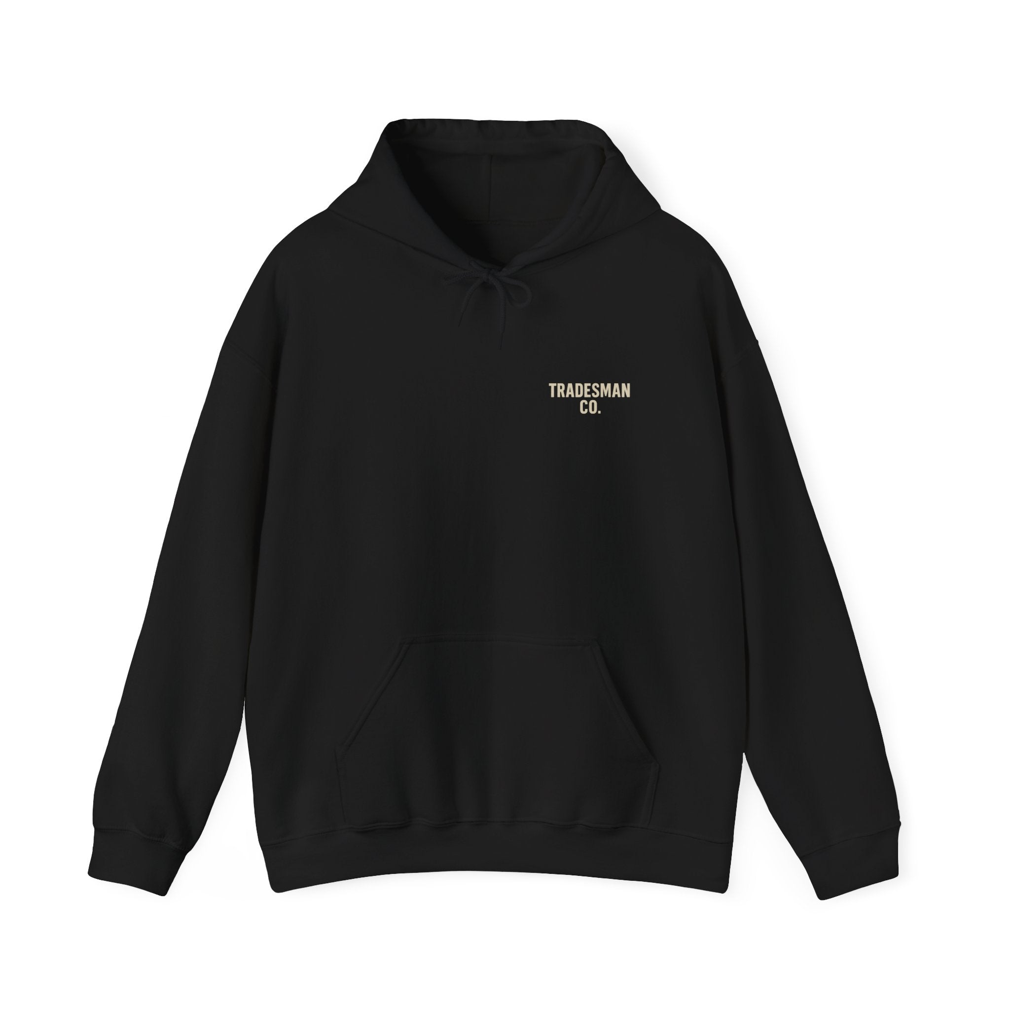 No Quit in Us Skull Hoodie – Built By Us | Tradesman Co. Heavy Blend Hoodie for Hardworking Crews