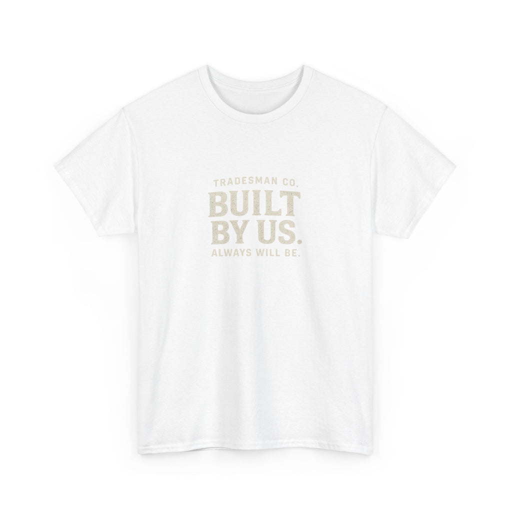 Built By Us Graphic Tee — Minimal Patriotic Crewneck