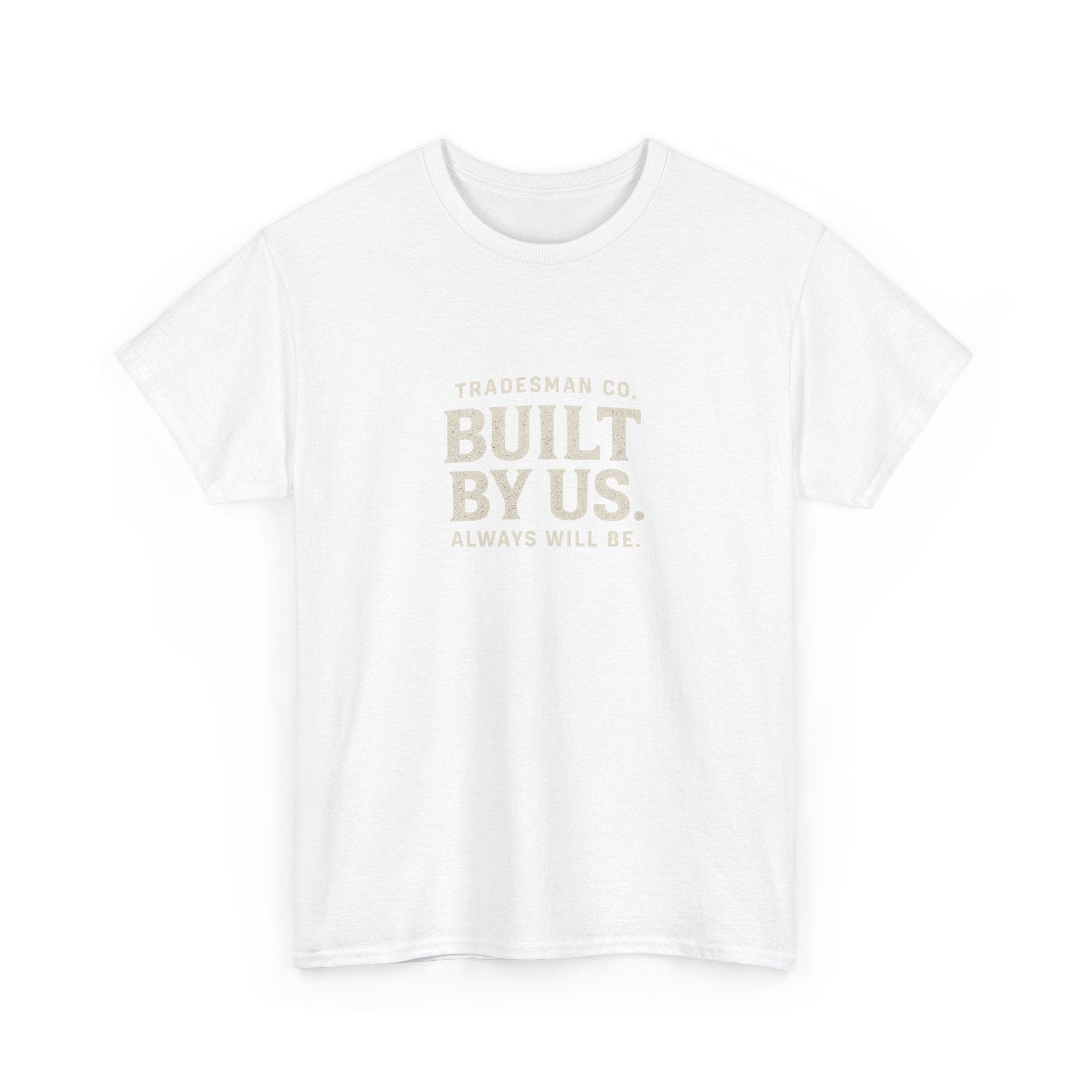 Built By Us Graphic Tee — Minimal Patriotic Crewneck