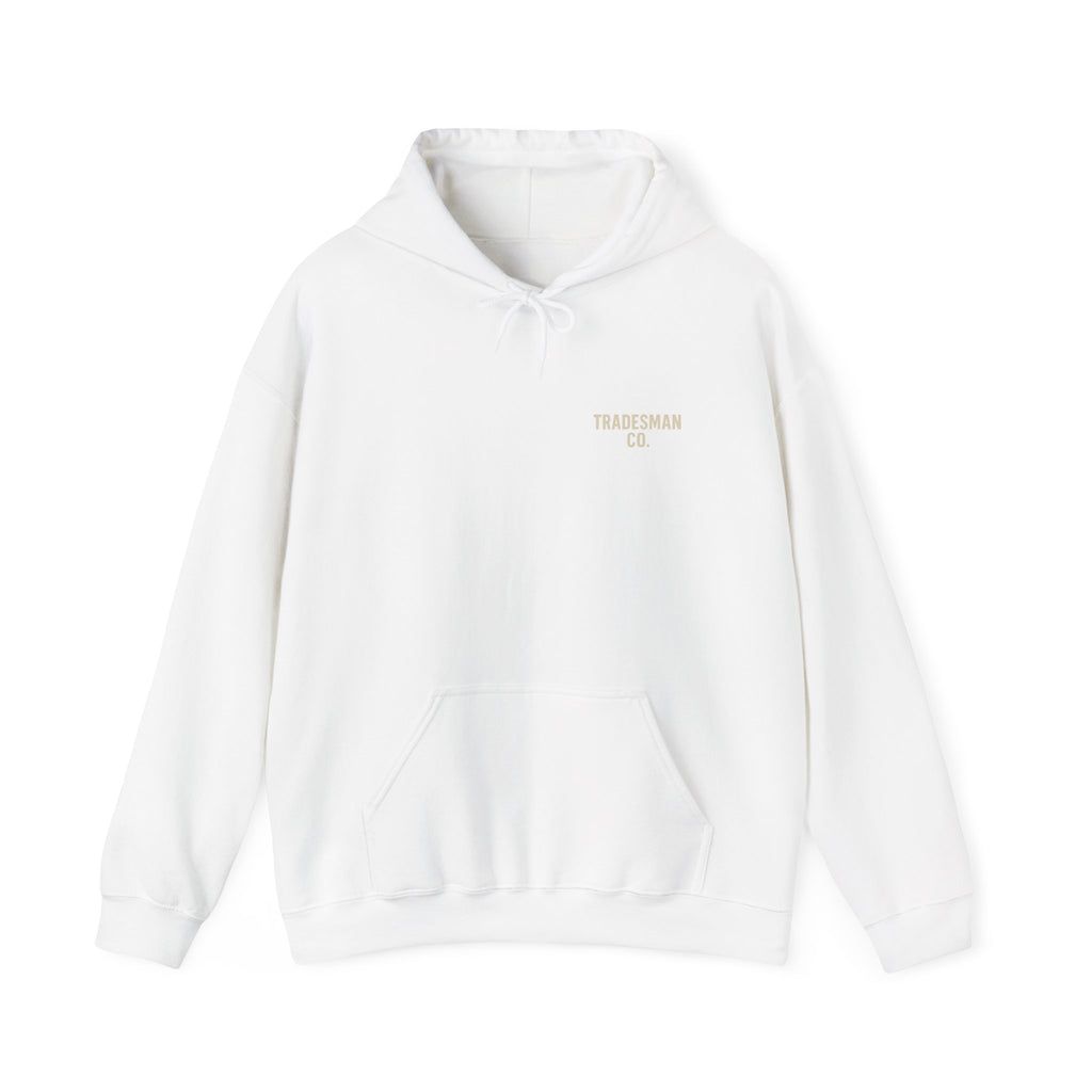 No Quit in Us Skull Hoodie – Built By Us | Tradesman Co. Heavy Blend Hoodie for Hardworking Crews
